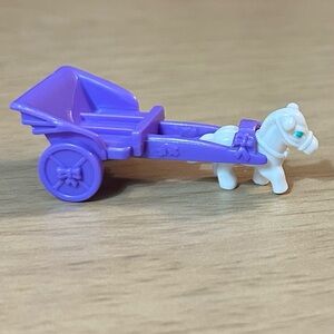 Polly Pocket Horse and Purple Carriage
